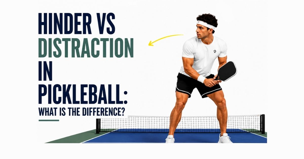 Hinder vs Distraction in Pickleball: What Is the Difference?
