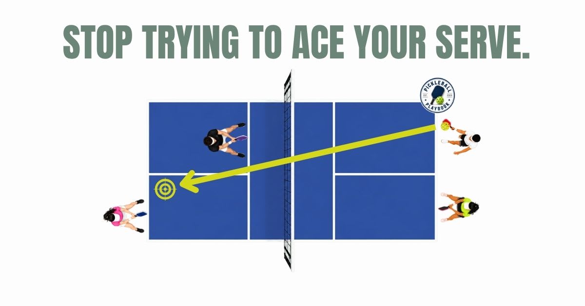 Stop Trying to Ace Your Serve: Why Depth Beats Precision in Pickleball