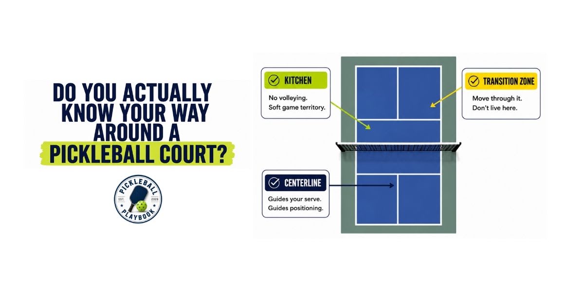 Pickleball Court Zones Explained: The 3 Areas Every Player Should Know