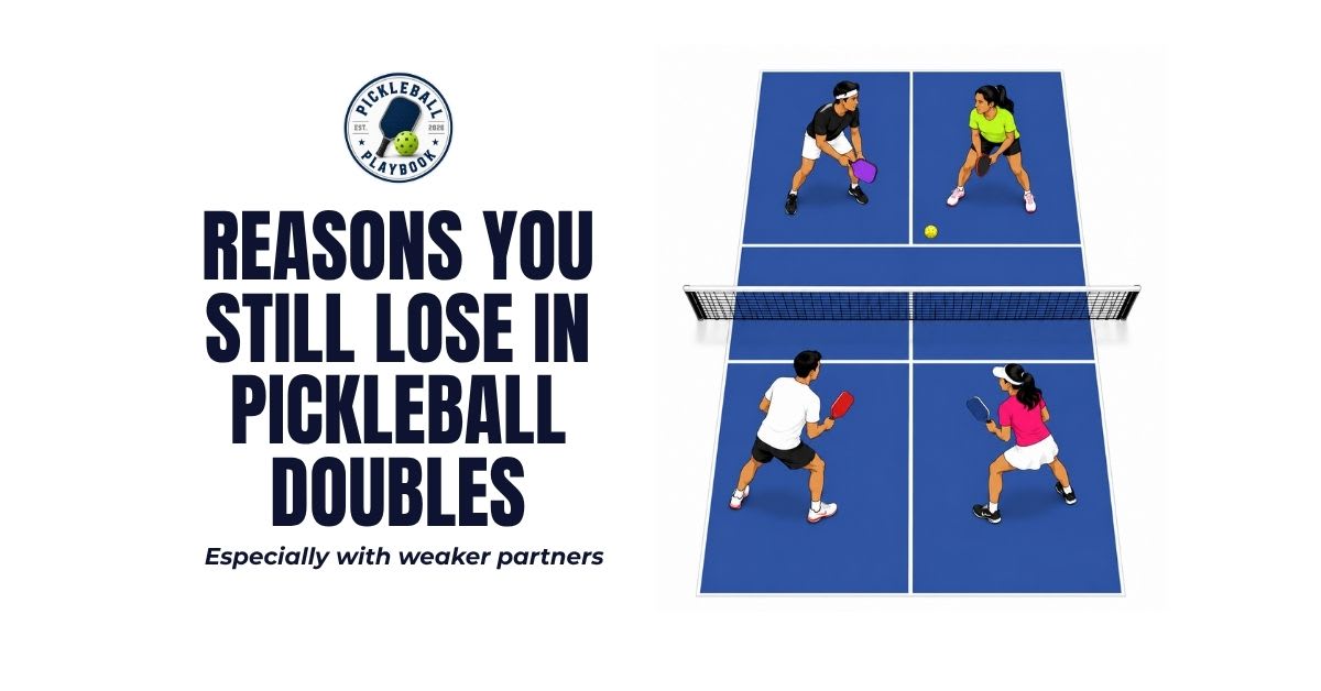 Reasons You Still Lose in Pickleball Doubles (Especially With Weaker Partners)