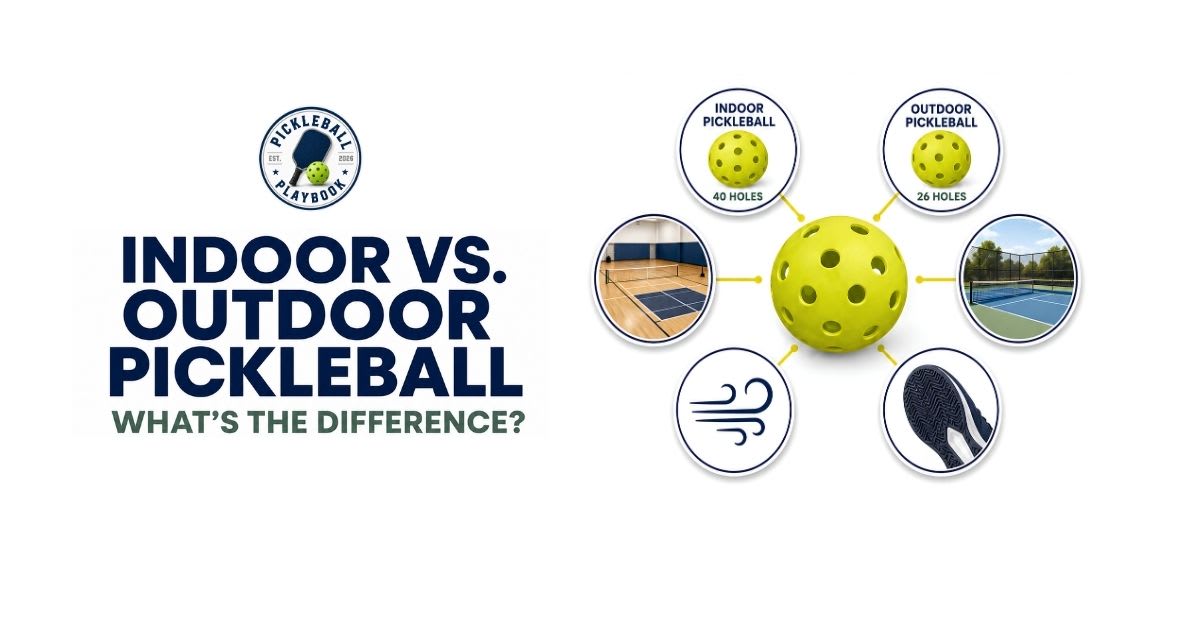 Indoor vs. Outdoor Pickleball: What's the Difference?