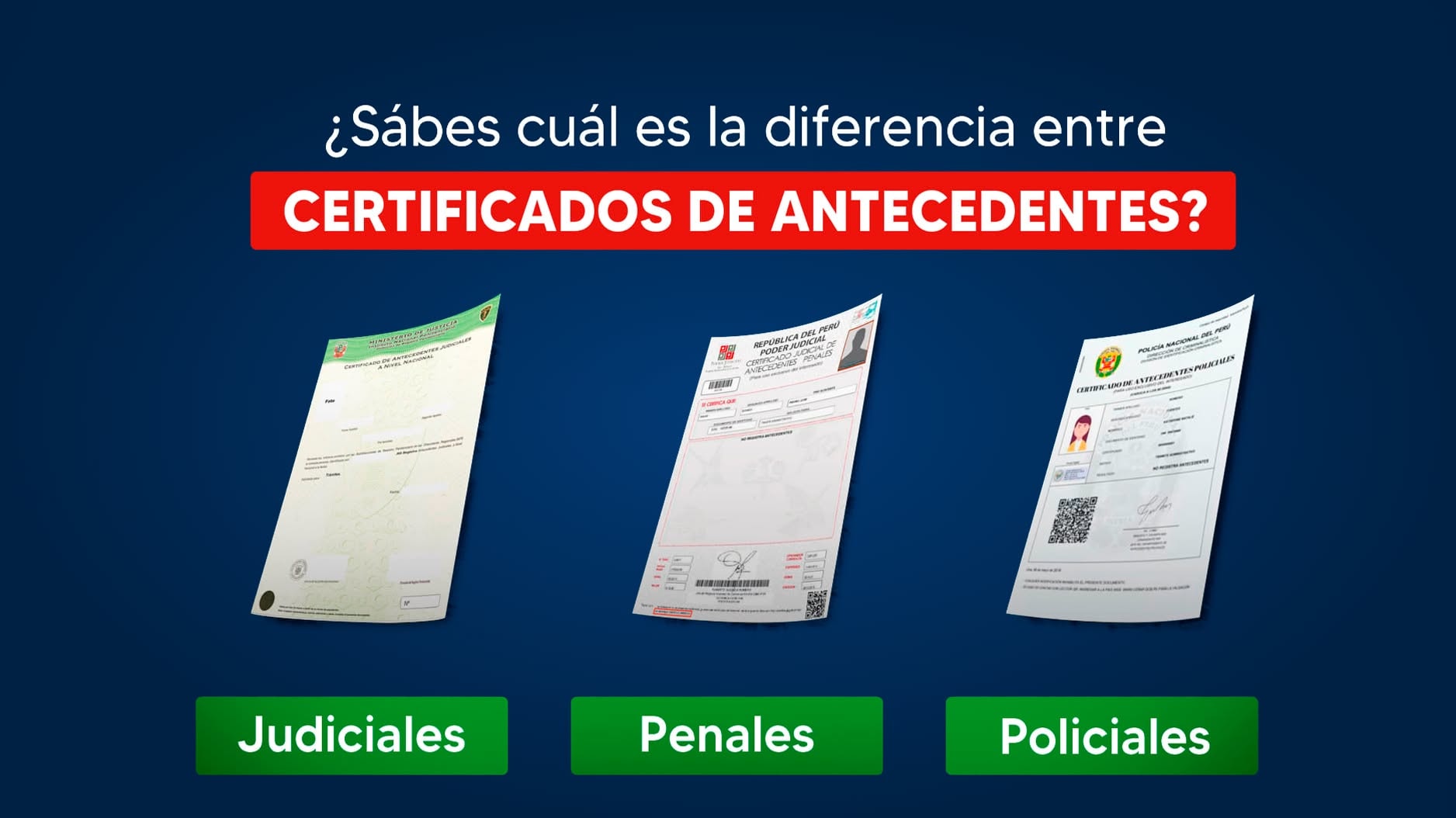 Diferencias clave entre antecedentes policiales, penales y judiciales