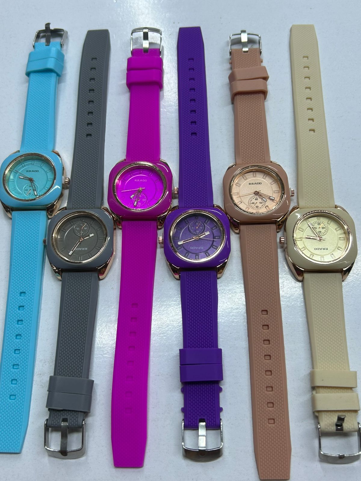 Rubber ladies watch