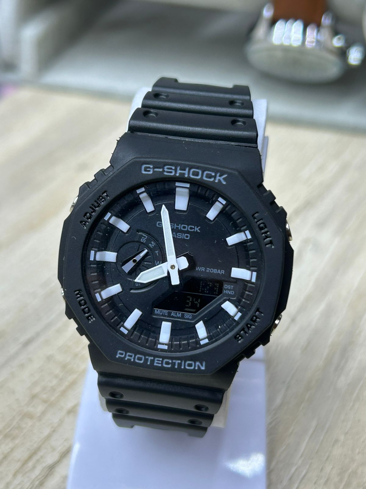 Headline: Casio G-Shock GA-2100-1A "CasiOak" | Matte Black Carbon Core Guard