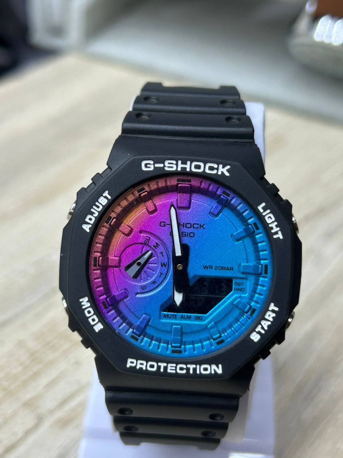 Casio G-Shock GA-2100SR-1A "CasiOak" Iridescent Series - Rainbow Vapor Dial