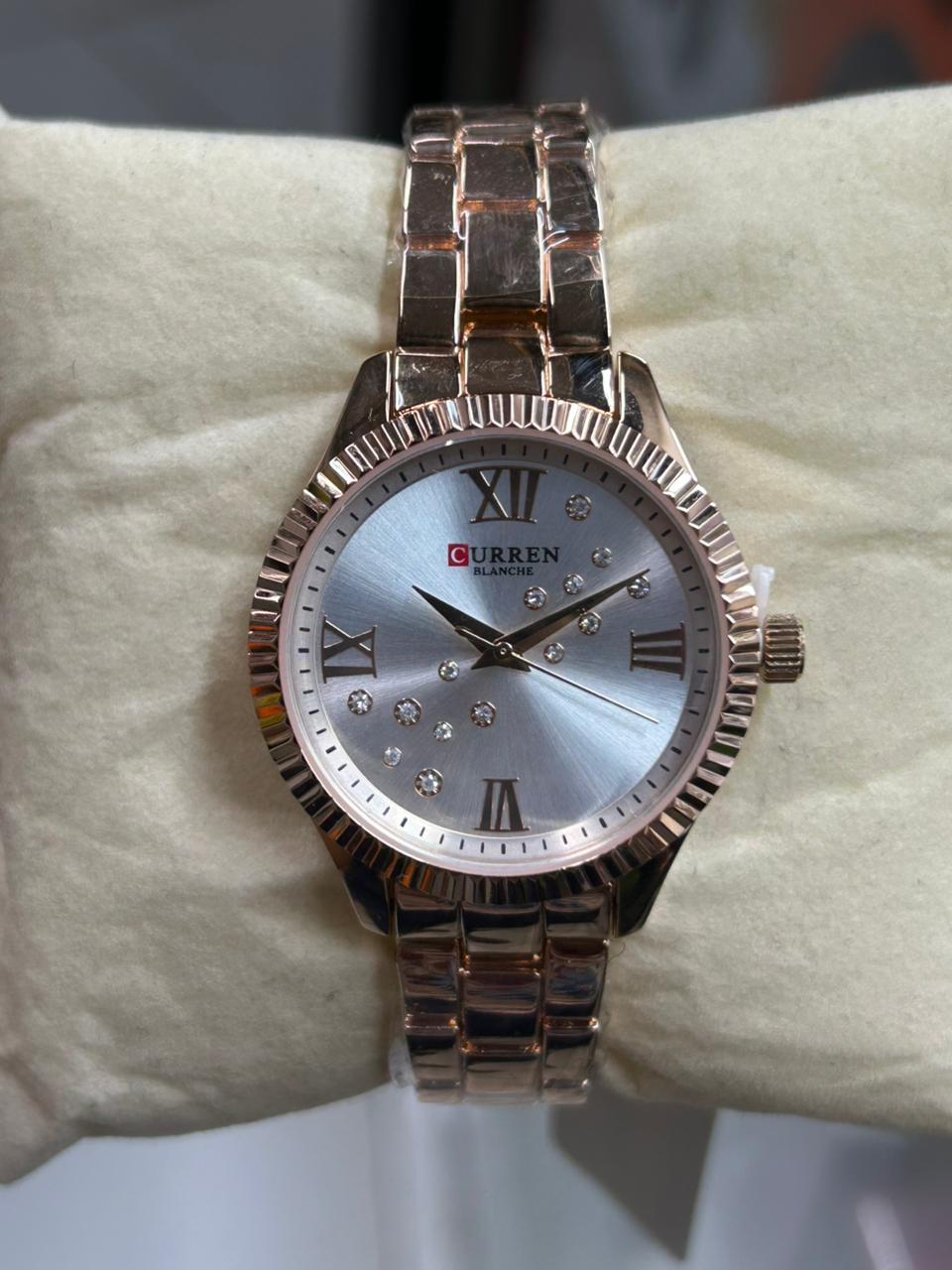 Curren Blanche 9009 women's watch, Rose gold watch Kenya, Ladies luxury watches, 9009 Curren watch.