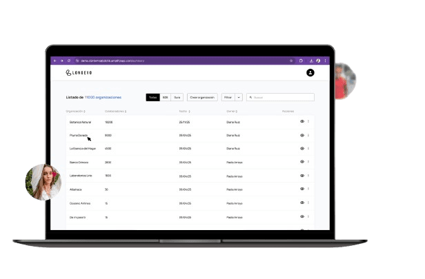 Portal de seguimiento de Longevo
