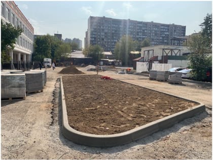 Благоустройство нового космического сквера в Красково