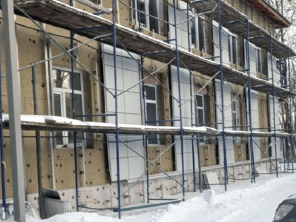 Здание Богатищевской амбулатории ремонтируют в подмосковной Кашире