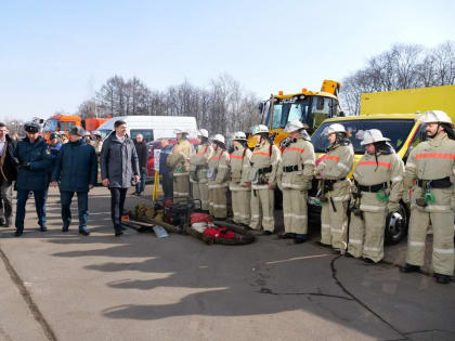 Владимир Волков проверил готовность сил к прохождению пожароопасного периода в Люберцах