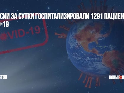 В России за сутки госпитализировали 1291 пациента с COVID-19