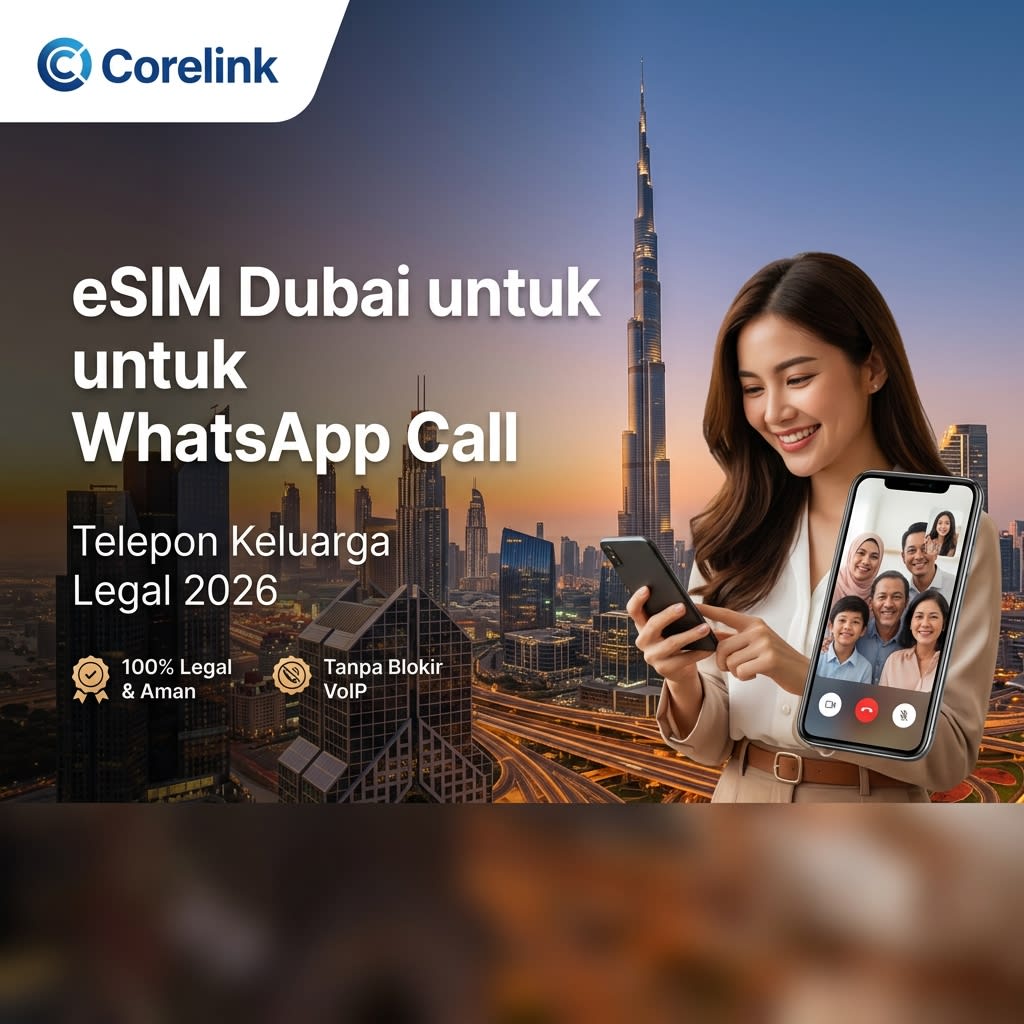 eSIM Dubai untuk WhatsApp Call: Telepon Keluarga Legal 2026