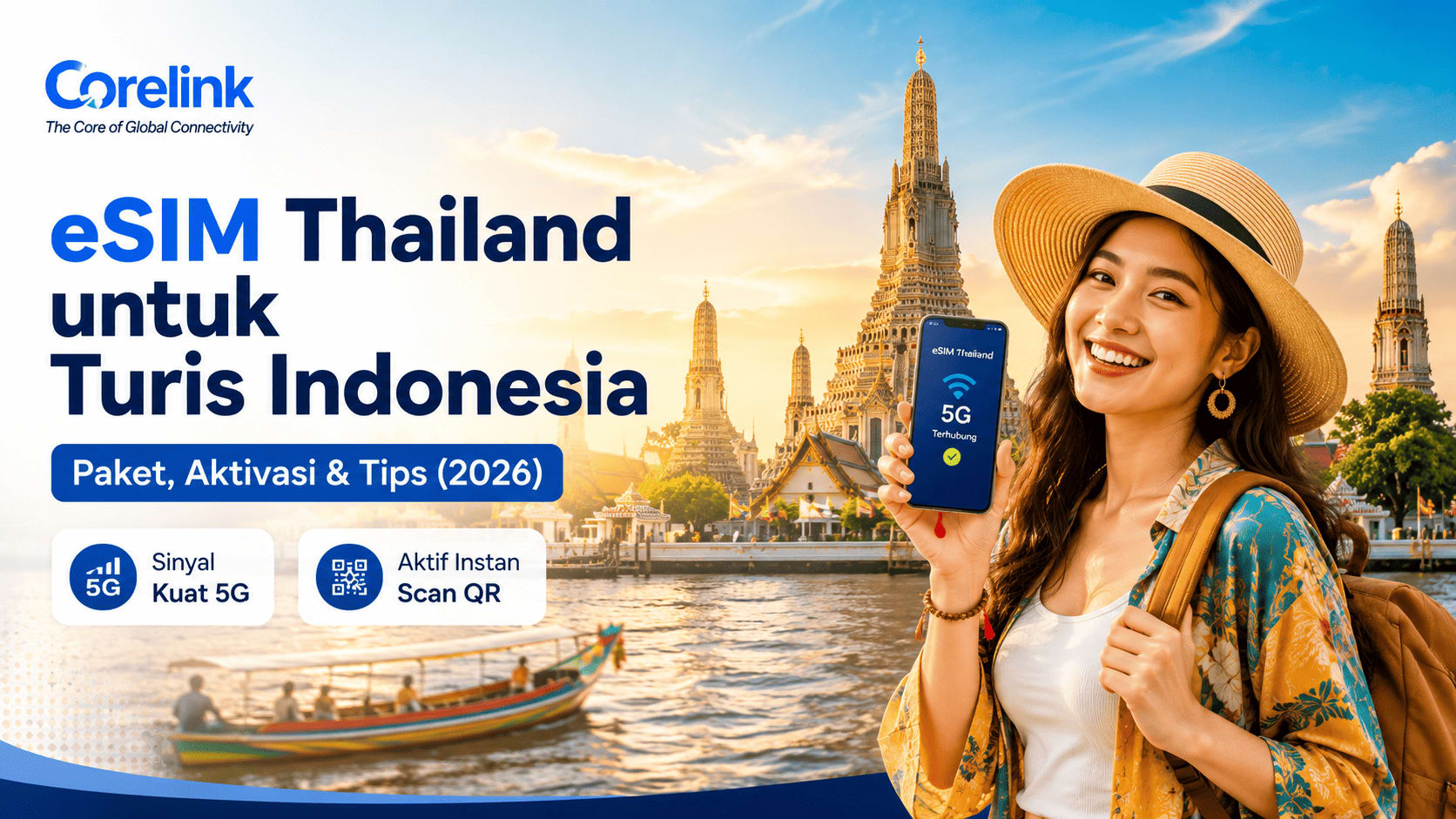 eSIM Thailand untuk Turis Indonesia: Paket, Aktivasi & Tips 2026