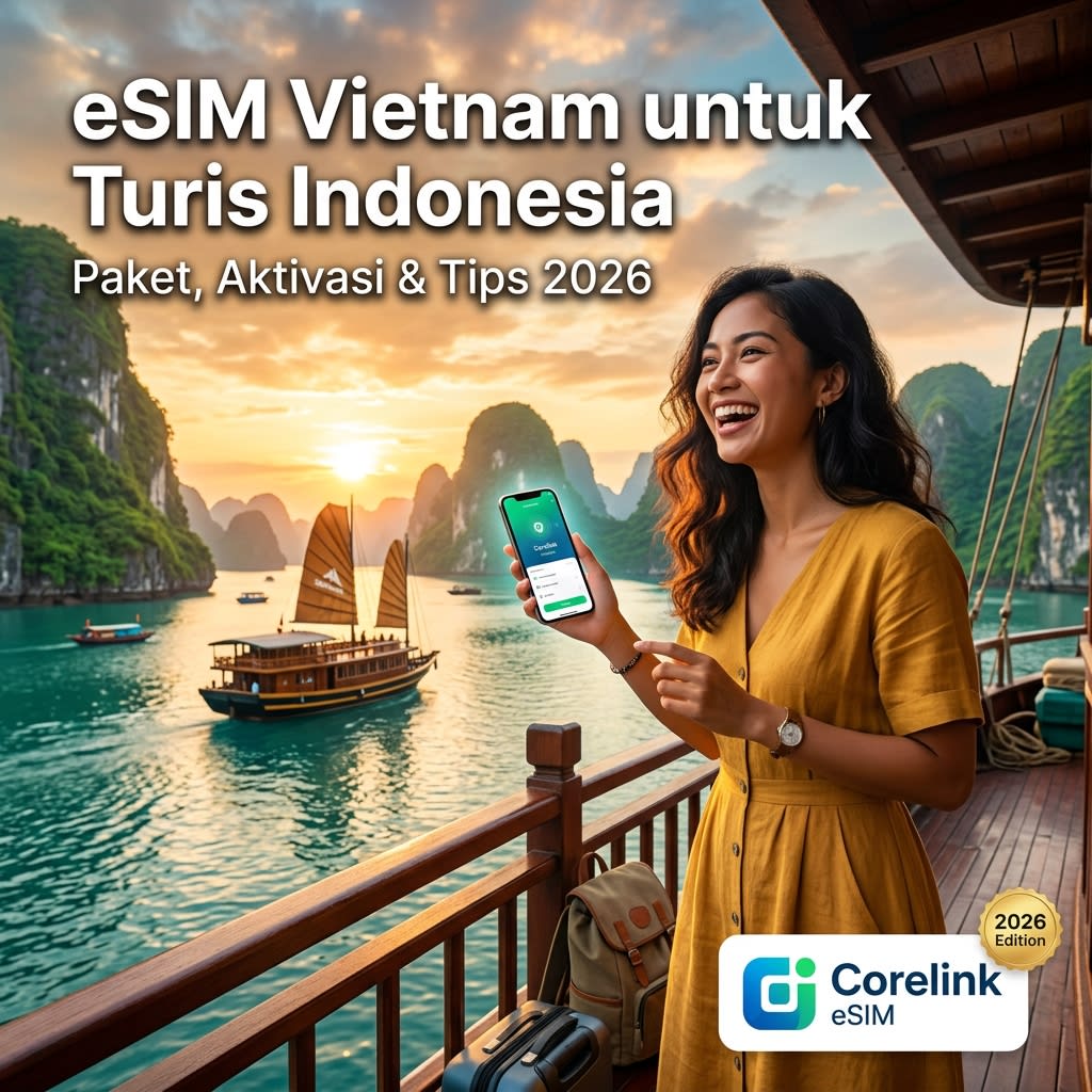 eSIM Vietnam untuk Turis Indonesia: Paket, Aktivasi & Tips 2026