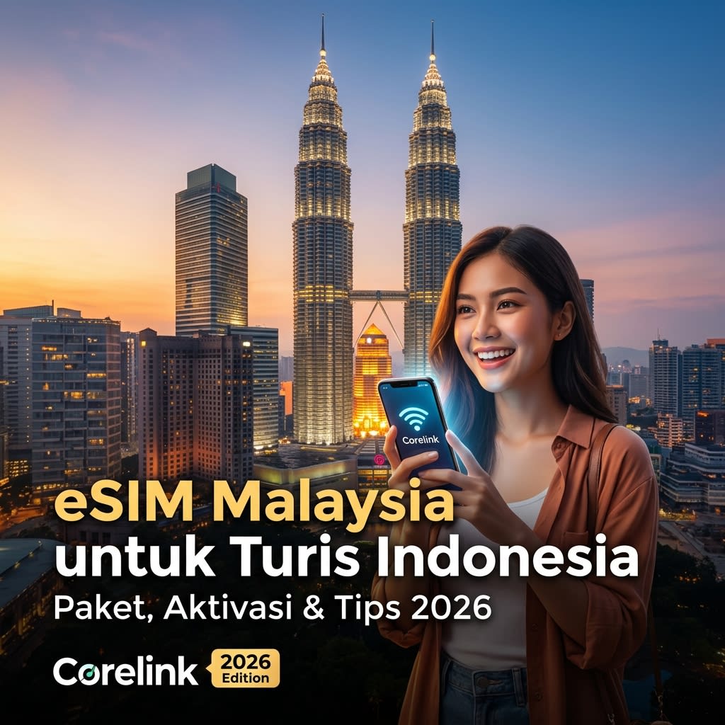 eSIM Malaysia untuk Turis Indonesia: Paket, Aktivasi & Tips 2026