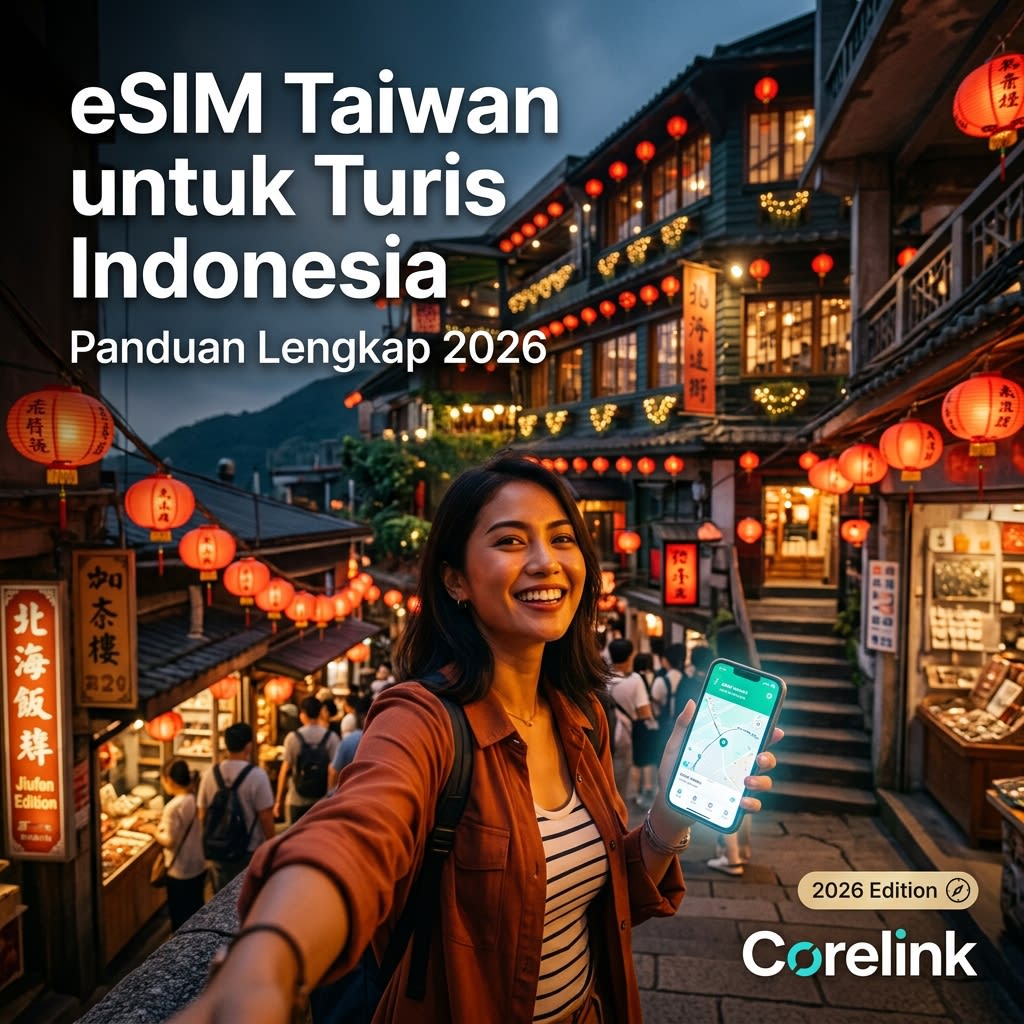 eSIM Taiwan untuk Turis Indonesia: Panduan Lengkap 2026