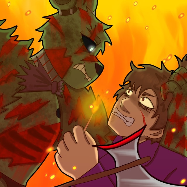 "Springtrap VS Michael Afton" (Salvation AU)