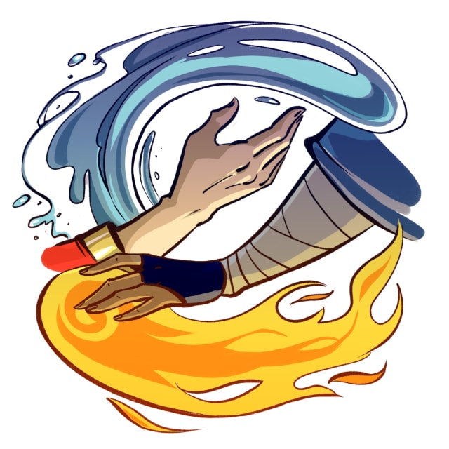 Avatar! Element Swap AU, a Avatar The Last Airbender fanfiction comic
