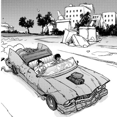 Fallout: New Chinatown, a Fallout fanfiction comic. A decade after the events of Fallout 2, Head Scribe Elijah of the Brotherhood of Steel has stormed the Steel Palace and made off with the Shi Emperor supercomputer! Now young scientist Xianlin must ally with none other than the Chosen One herself to track down the kidnapped monarch somewhere in the ruins of San Francisco.

Artist: Jade González 
Letterer: Cristian Docolomansky of Metal Ninja Studios
Writer: Leon Yang
Script Editor: Molly Lazer

Some notes on the fan-comic I put on Reddit: https://www.reddit.com/r/Fallout/comments/1ifiv8o/comment/magfwpy/