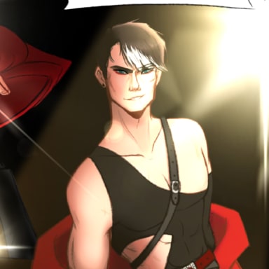 The Model Incident, a Batman and DC fanfiction comic. Dick and Jason both go undercover as models at the same fashion show… with mixed results.