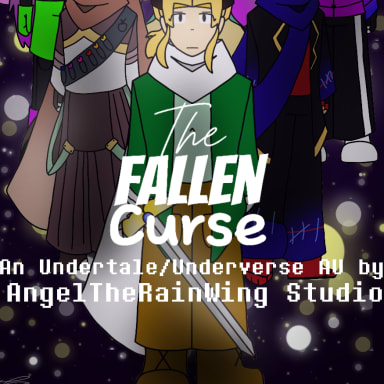 The Fallen Curse | An Undertale/Underverse AU, a Undertale and UnderVerse fanfiction comic. The Fallen Curse is an Undertale and Underverse AU by AngelTheRainWing Studio! After six months, a new AU has been spotted in the doodle-sphere called "The Fallen Curse"! Ink has been told by Dream to be careful and protect it at all cost. But Nightmare, Dream's twin brother discovers their findings, and is set to destroy not just the AU, but the Multiverse as well. Error is forced to make a deal to help Nightmare, whether he likes it or not. 50 years after the war of Monster and Human Succession, King Asgore curses one of the humans that killed his son to possess magical abilities, and so will the generations of his family to come. Angel had always wanted to find the truth of her past, and why her family was given such power. After falling into the realm of Monsters, encountering Nightmare in a terrible vission, and watching the entirety of the underground corrupted by a curse, her mission had changed. Save the Multiverse. Sans never really felt the need to save the world, or in this case, join his brother Papyrus into battle. But the curse spread in the underground, taking him and his brother with it. Now under Nightmare's control, Cursed!Sans's fate is left undecided. Will the Multiverse ever be the same again? Will Angel learn about her past? Find out now in The Fallen Curse!
