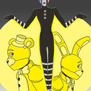 Golden Hour, a Five Nights at Freddy's fanfiction comic. Puppet, unsure of what really happened in the past, decides to take a better look at his memories with his powers. But by accident, he will bring Fredbear and Springbonnie into the present. Very dark secrets and realities will then be revealed... As well as dangerous ennemies.