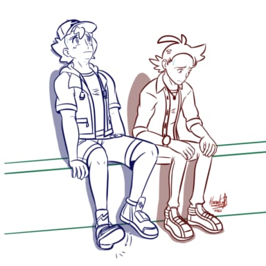 Adoption, a Pokemon fanfiction comic. Ash and Goh return to the Mauville Hospital after being legally allowed to adopt the orphan baby they've found two weeks before.