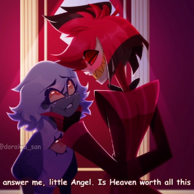 
Is It Worth It? | Hazbin Hotel Comic Dub, a Hazbin Hotel fanfiction comic. Is Heaven worth it?

❤️Follow Us On Twitter❤️
https://x.com/BloomingDubs

Art Source:
https://x.com/doraiwa_san

Voice Cast:  
Emily. 🪽💙
https://www.instagram.com/outrightelm

Alastor. 📻😈
https://x.com/PlushAndru

Music: 
Stronghold (2001) Soundtrack. (Video Game)
https://www.youtube.com/watch?v=fUmzkSmbKi8

Awkward Meeting.
https://www.youtube.com/watch?v=kASKd8qsC3M
(Kevin MacLeod)