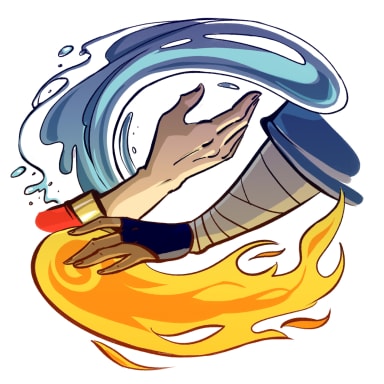 Avatar! Element Swap AU, a Avatar The Last Airbender fanfiction comic. For an unknown reason, almost immediately after the prince joins Team Avatar, Katara and Zuko switch their elements. Zuko is trying really hard to be helpful, Katara is as hostile as never before, and everyone else is just enjoying the show :)
A series of sketches that accidentally began to pretend to become a full-fledged story :)