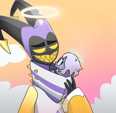 Babysitter Adam, a Hazbin Hotel fanfiction comic. Instagram : https://www.instagram.com/chlogami/