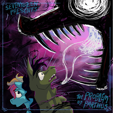 The Problem of Parthus, a My Little Pony fanfiction comic. Rainbow Dash has got a problem. There's someone else living in her head. He's nice enough, but he's got a whole bunch of baggage, and a lot of history. Who is Parthus, and why does he know Nightmare Moon? It's a lot to unpack, but Dash had better get to the bottom of it soon; she doesn't that much time. Because Parthus may not be the only one who came along for the ride.