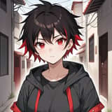 New girl at UA high school, a My Hero Academia fanfiction comic. this is about a with black and red she was burn with red eyes and her name Iu Kenya, she likes to dance and sing,rap she as a quirk  fire/explosions, one day Class 1 A on trip to see the dancer's and Iu was one of the dancer's