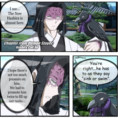Demon Slayer AU, a Demon Slayer fanfiction comic. Our AU in the timeline of Demon Slayer, most events are kept pretty canon with a few self inserts and cameos in there.