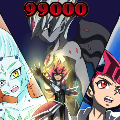 99000 Au - Yu-Gi-Oh ZEXAL Au, a Yu-Gi-Oh! fanfiction comic. ninetyninethousand is a Au where the things and plot of zexal II change because yuma is Don Thousand and Vector, Nasch and Astral discover Yuma got a past life next to vector and nasch's past so their think Yuma will be a Barian too until Yuma and Eliphas realized Don thousand is the same Yuma.. making Astral and Nasch decide to fight him to save the three worlds... Astral world, Barian world and the earth. so enjoy this dark and new history of zexal
