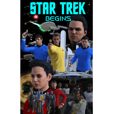STAR TREK BEGINS, a Star Trek fanfiction comic. A re-working of Star Trek (2009) as well as the un-filmed Star Trek: The Academy Years