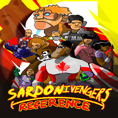 Sardonivengers Reference, a Marvel, Avengers and YMS fanfiction comic. Imagine Avengers Endgame but with the membors and guests of Sardonicast, along with some other Internet Personalities.