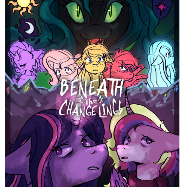 Beneath the Changelings, a My Little Pony fanfiction comic. No one believed Twilight. And that became Equestria's biggest regret.4 months has passed since Twilight Sparkle and Princess Cadence disappeared, and Queen Chrysalis' fearful takeover of Equestria. Ponies, in hiding or trapped by Chrysalis slowly start to lose hope as there is no sign of the Princesses' escaping and the 6th element of harmony user missing.Twilight and Cadence, lost deep within the Crystal Caves, lacking strong magic from their depth and fighting everyday for resources to survive and escape, try to work together, completely unaware to Equestria's state up above, while the other 5 element users deal with their own problems, including their guilt.