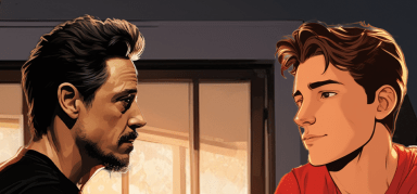 Episode-10: of Missing Links, a Marvel fanfiction comic. Peter's hand gets tended to, how does his first conversation with Tony go?