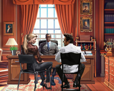 Episode-15: of Missing Links, a Marvel fanfiction comic. Tony and Pepper head to Midtown to see if they can increase security for Peter's return...