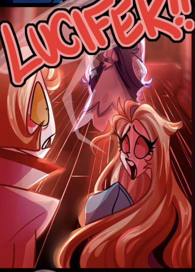 Episode-5: of Heaven In Hiding, a Hazbin Hotel fanfiction comic. An emotional goodbye is on the cards