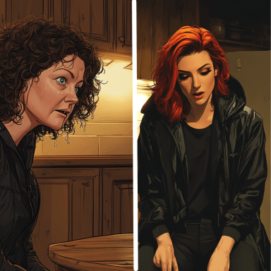 Episode-12: of Get Off My Lawn, a Marvel fanfiction comic. Natasha delivers a letter from Spider-Man to Rose Thompson, the mother who lost her child in the school fire...