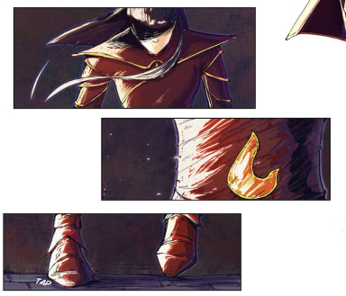 Episode-3: of Avatar: The Flames of Kaiya, a Avatar The Last Airbender fanfiction comic. Toph can sense a mysterious presence around