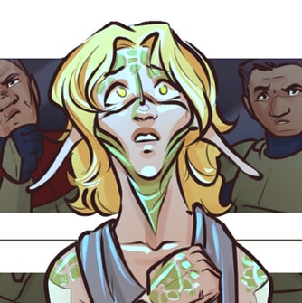 Episode-11: - Pages 51-55 of Hyperlane Nomads, a Star Wars fanfiction comic. Curiosity quickly gives way to panic for Jela as the Squad uncovers the secrets of the information they were sent to retrieve. In a warrior's fashion, Lyon attempts to calm her with Sparring. It's Jela vs Lyon! Who will win? Find out next time.