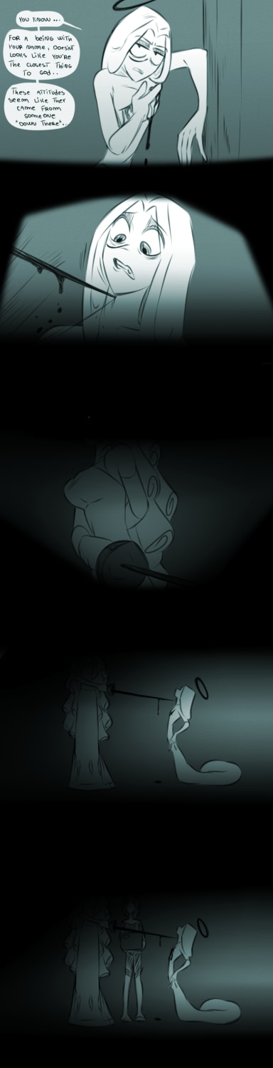 Episode-10: of Hell Is Not Forever, a Hazbin Hotel fanfiction comic. Sera proves to be much more threatening than she seems.