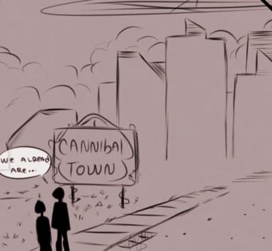 Episode-3: of Hell Is Not Forever, a Hazbin Hotel fanfiction comic. Emily and Lute begin their journey into Hell