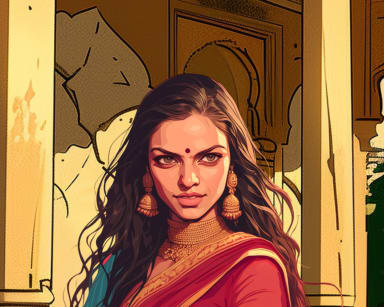 Episode-3: - The Doe Eyed One of Mrignayani, a Baahubali fanfiction comic. The King of Chittorgarh is plotting to take down Mahishmati with his daugher, Mrignayani