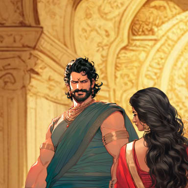 Episode-4: - The Switch of Mrignayani, a Baahubali fanfiction comic. The rulers of Mahishmati try tricking Chittorgarh into a truce, do they get caught?