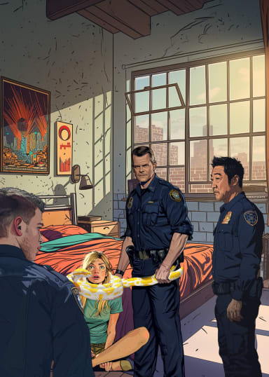 Episode-2: - Pilot 2.0 - Part 2 of Buck In Time, a 9-1-1 fanfiction comic. Does Sparticus the snake survive this time around?