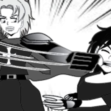 Episode-52: - Chapter 44: Escape from Mantra Church of Dragon King, a Originals fanfiction comic. When Yuusuke, Damian, and Mavis found a Dungeon of prisoners, they plan to free them and escape the Church, but they have to get pass Edward and the Imperial Soldiers.