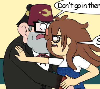 Episode-4: - Gravity Falls Don't you die on me CONTINUATION PART 3 of Gravity Falls: Don't you die on me comic, a Gravity Falls fanfiction comic. Courtney, Dipper, Mabel and Soos arrive at the hospital. They find Stanley sitting alone in the hallway. Courtney is terrified that she can't see Stanford anywhere. Finally, Stanley tells her that Stanford is in surgery. Everyone is shocked by this information. Courtney asks Stanley to tell them what exactly happened in front of the Mystery Shack and why Stanford was admitted to the hospital, especially since he was fine just a few hours earlier. Meanwhile, in the operating room, doctors are fighting to save Stanford's damaged lung.